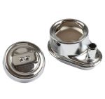 Chrom Öleinfüller Öleinflüsstutzen Schwarz Typ1 Motor VW Bus T2 Karmann Ghia 181 Käfer Bus T1 vergl. 113115451C